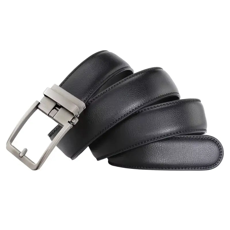 PasUrbain - Ceinture en cuir élégante homme - Noir