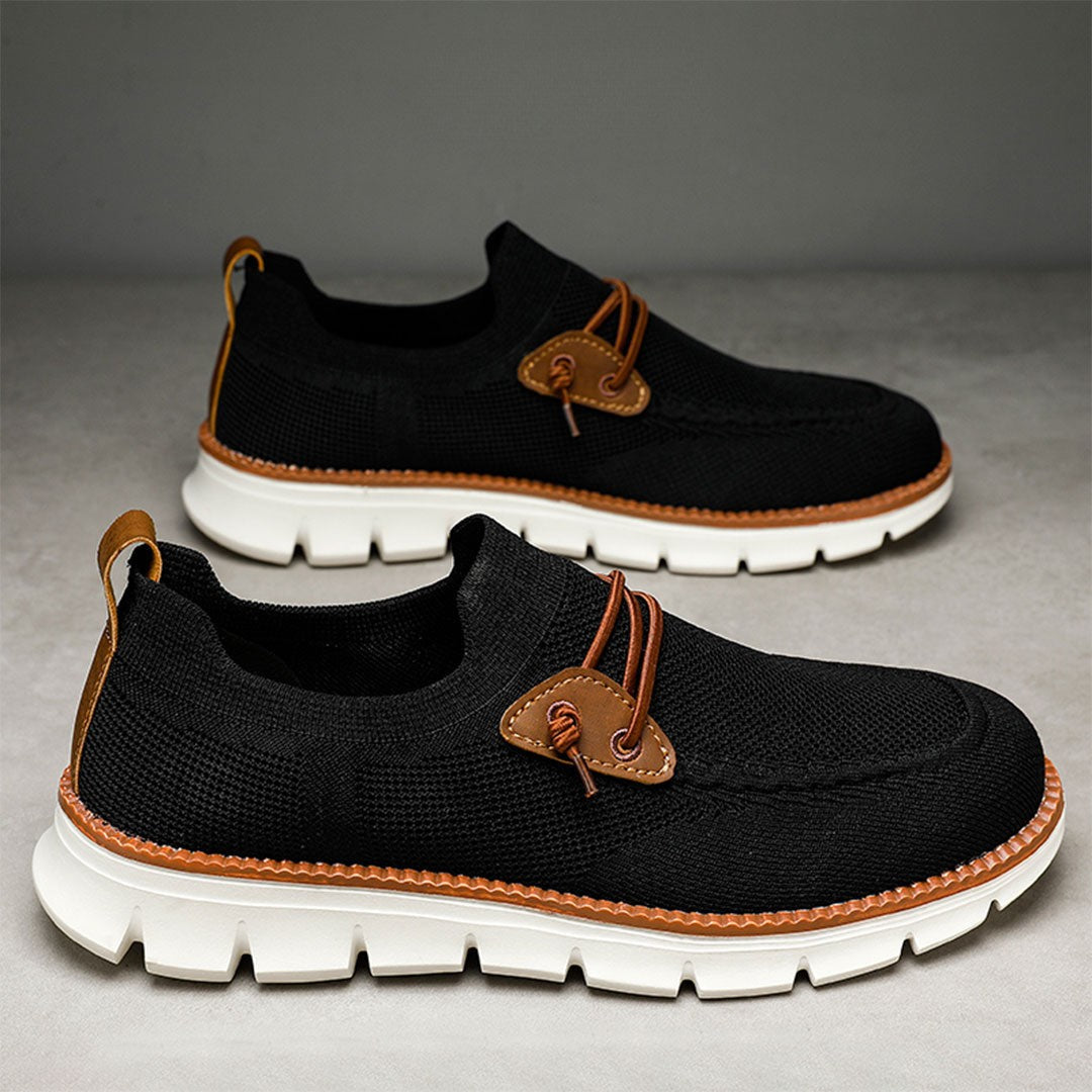 PasUrbain - Amalfi Mocassin Confort - Noir
