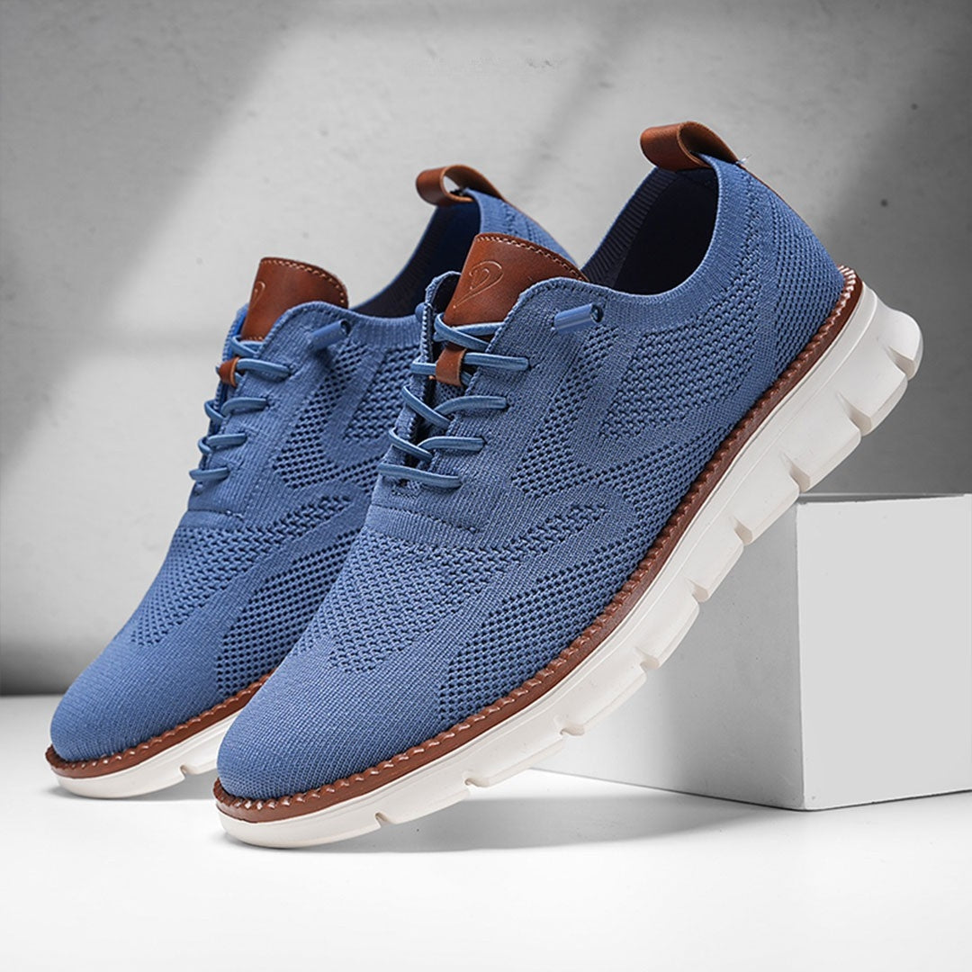 PasUrbain – Baskets Homme en Maille Confortable – Bleu – Édition limitée