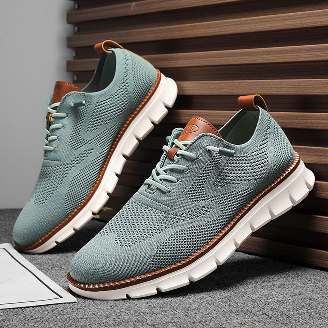 PasUrbain – Baskets Homme en Maille Confortable – Turquoise – Édition limitée