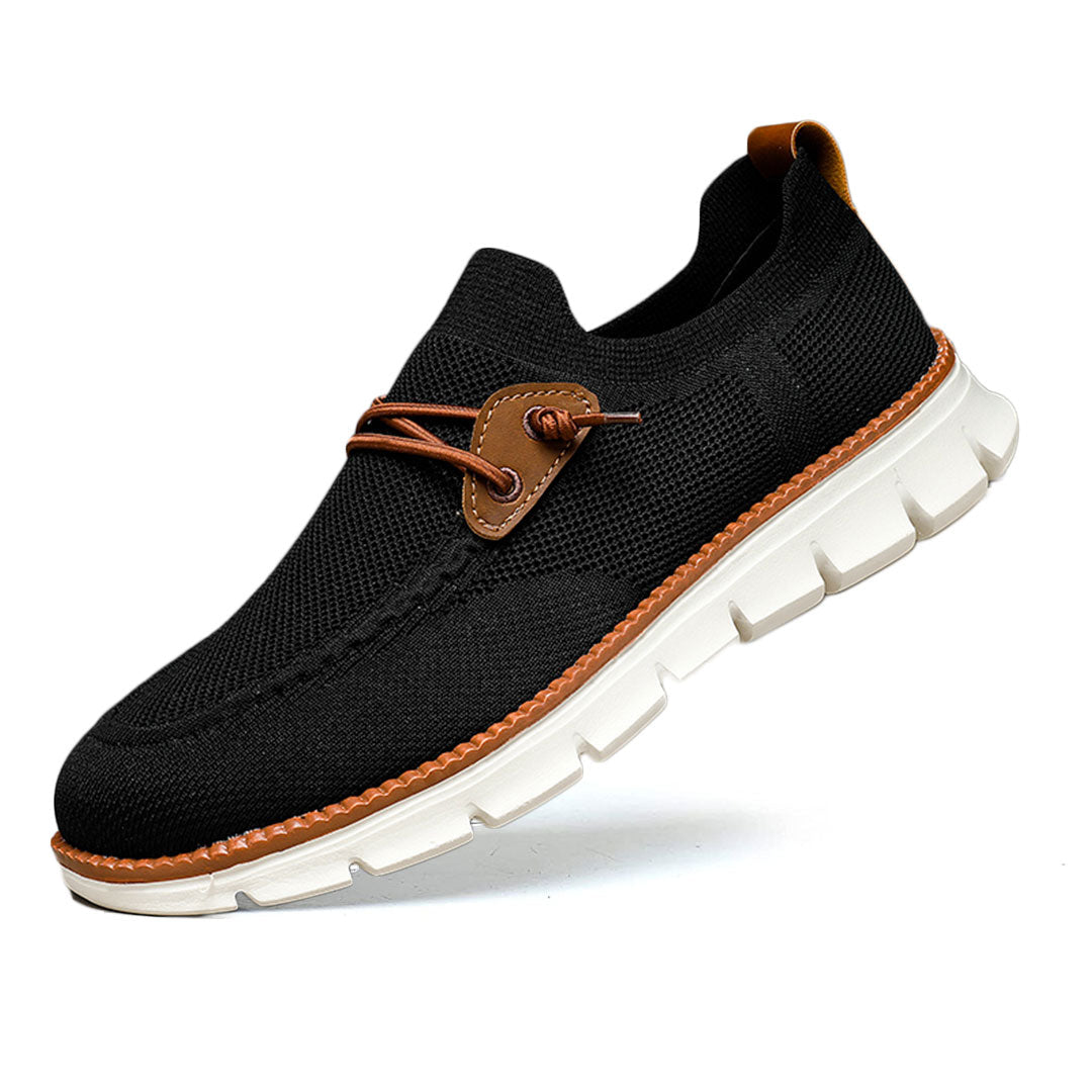 PasUrbain - Amalfi Mocassin Confort - Noir