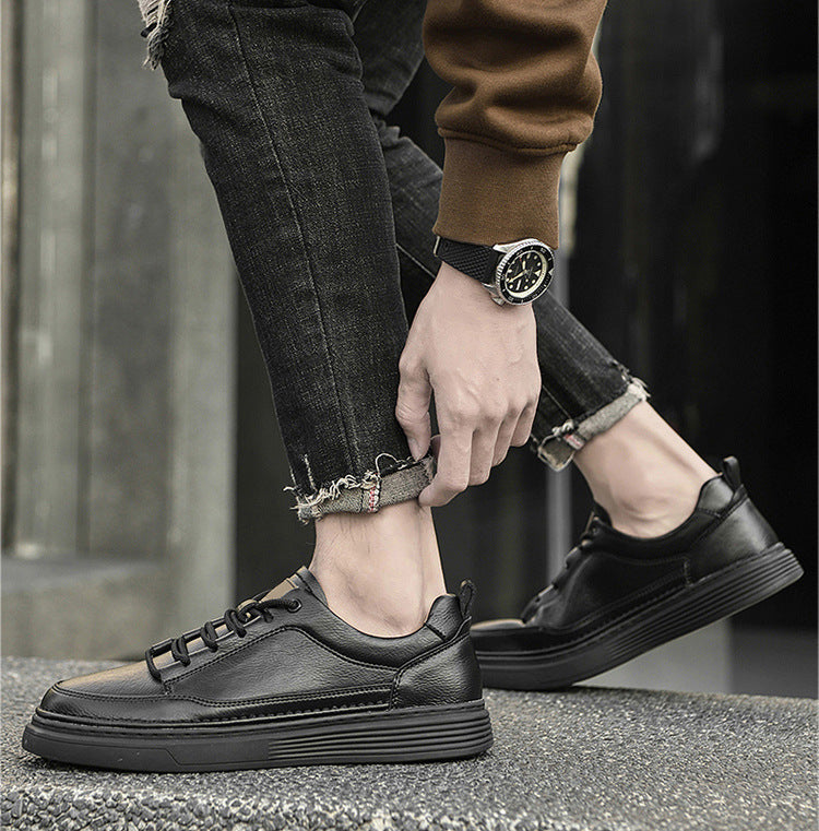PasUrbain - Chaussures Cuir Italien Milano - Noir