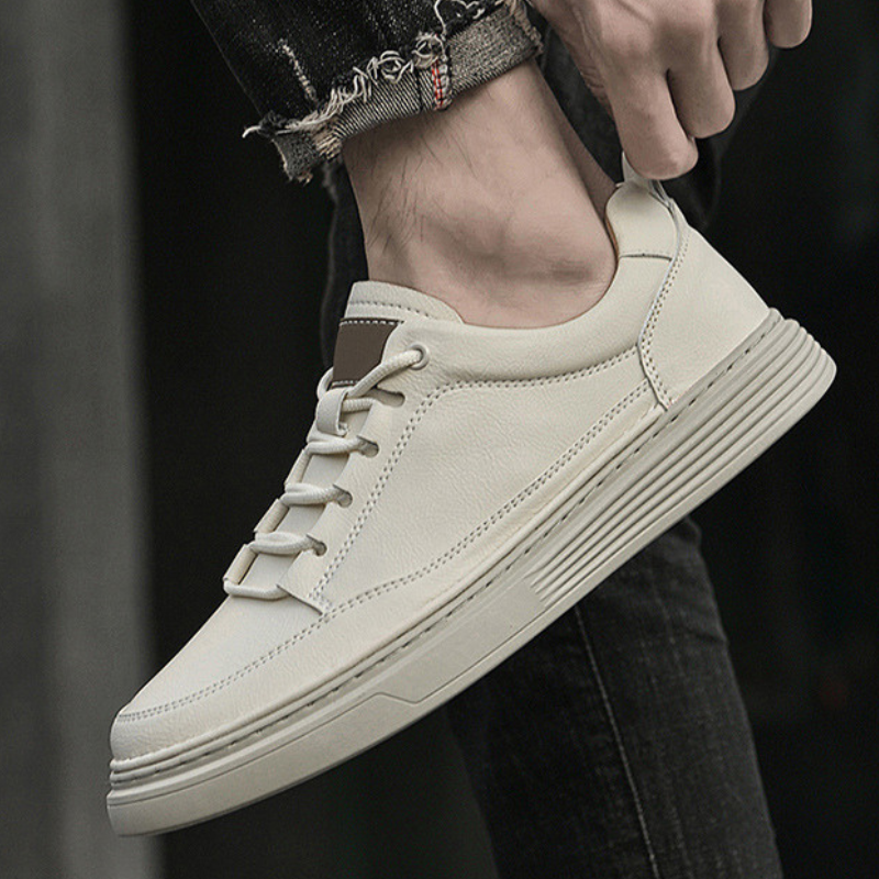 PasUrbain - Chaussures Cuir Italien Milano - Creme