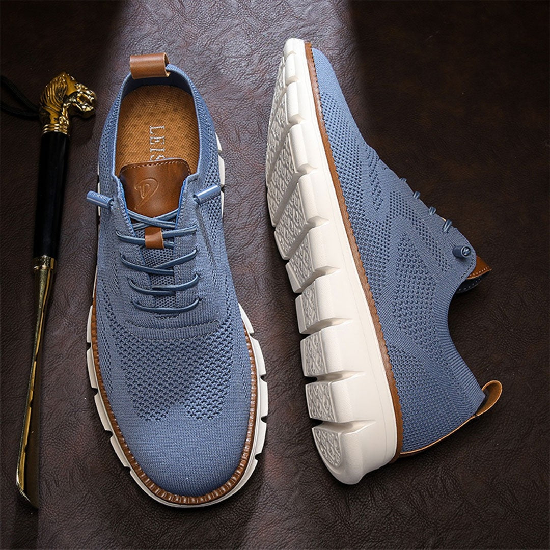 PasUrbain – Baskets Homme en Maille Confortable – Bleu – Édition limitée