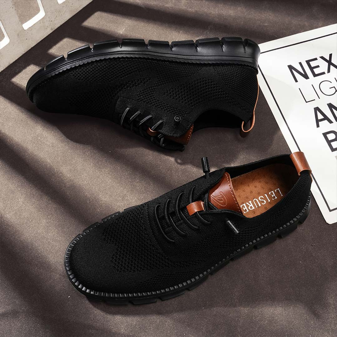 PasUrbain – Baskets Homme en Maille Confortable – Blackout – Édition limitée