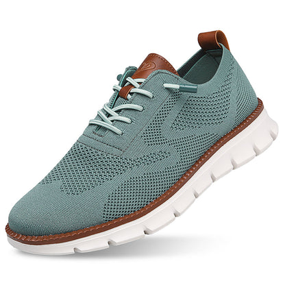 PasUrbain – Baskets Homme en Maille Confortable – Turquoise – Édition limitée