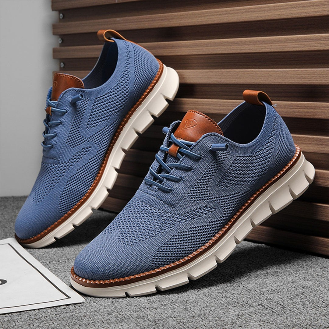 PasUrbain – Baskets Homme en Maille Confortable – Bleu – Édition limitée