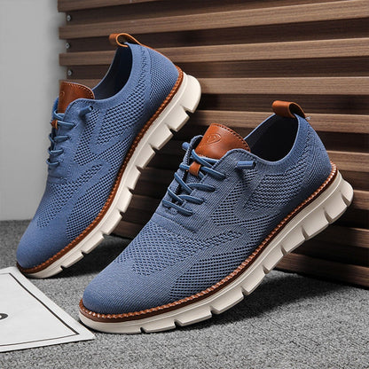 PasUrbain – Baskets Homme en Maille Confortable – Bleu – Édition limitée