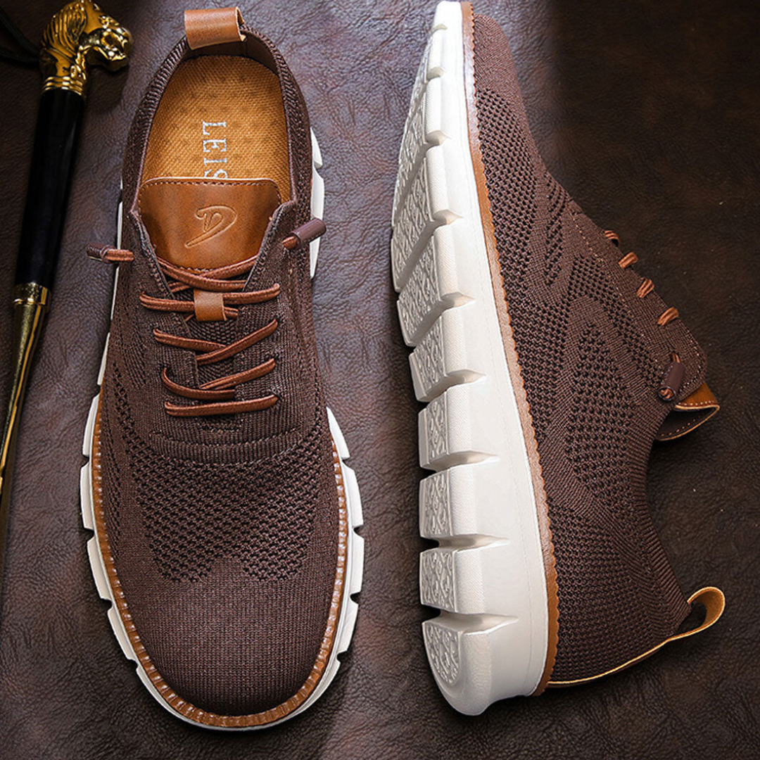 PasUrbain – Baskets Homme en Maille Confortable – Maroon – Édition limitée