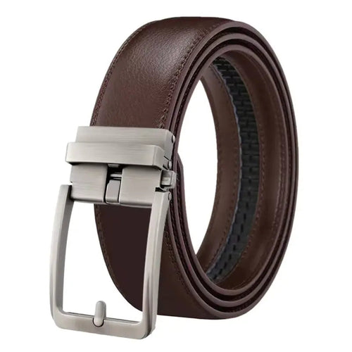PasUrbain - Ceinture en cuir élégante homme - Marron