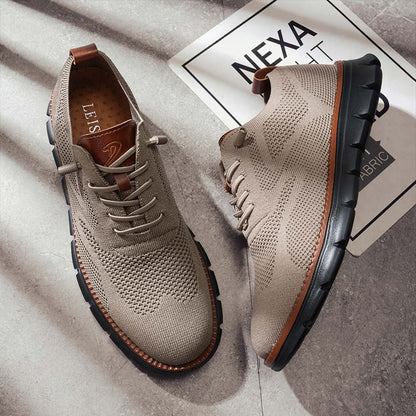 PasUrbain – Baskets Homme en Maille Confortable – Brun Blackout – Édition limitée