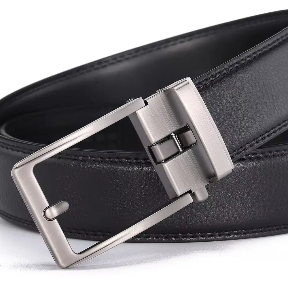 PasUrbain - Ceinture en cuir élégante homme - Noir