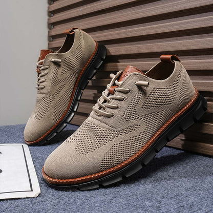 PasUrbain – Baskets Homme en Maille Confortable – Brun Blackout – Édition limitée