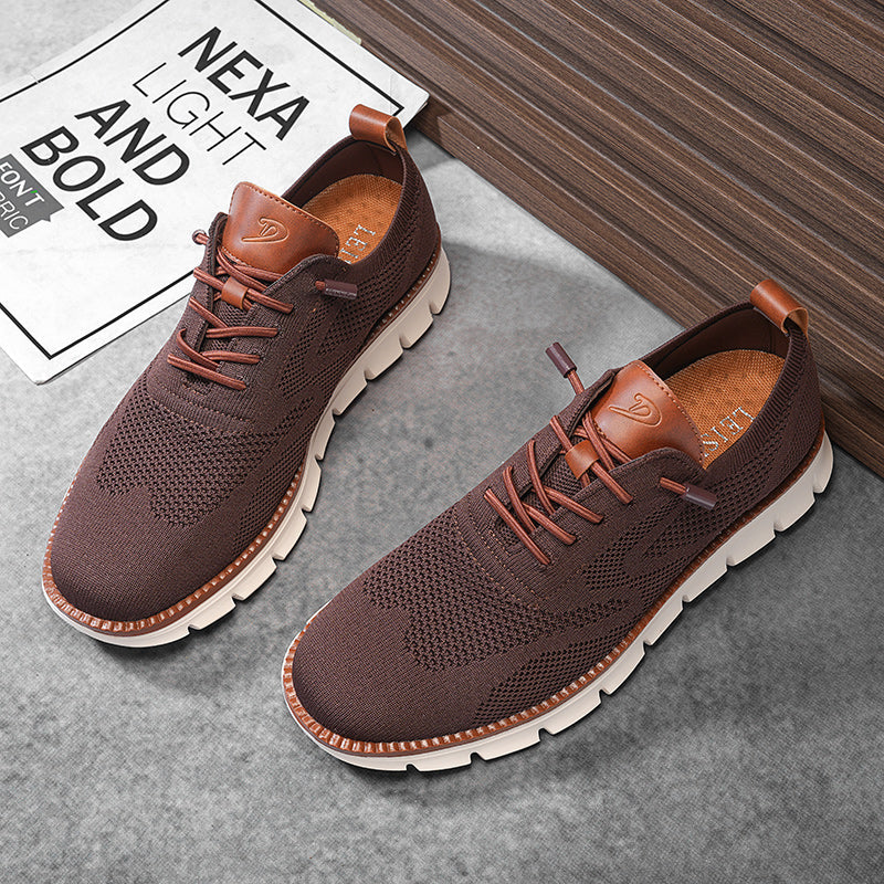 PasUrbain – Baskets Homme en Maille Confortable – Maroon – Édition limitée