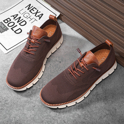 PasUrbain – Baskets Homme en Maille Confortable – Maroon – Édition limitée