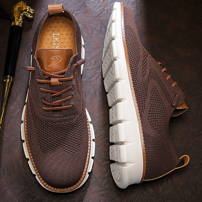 PasUrbain – Baskets Homme en Maille Confortable – Maroon – Édition limitée