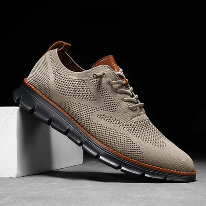 PasUrbain – Baskets Homme en Maille Confortable – Brun Blackout – Édition limitée