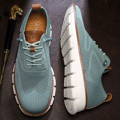 PasUrbain – Baskets Homme en Maille Confortable – Turquoise – Édition limitée