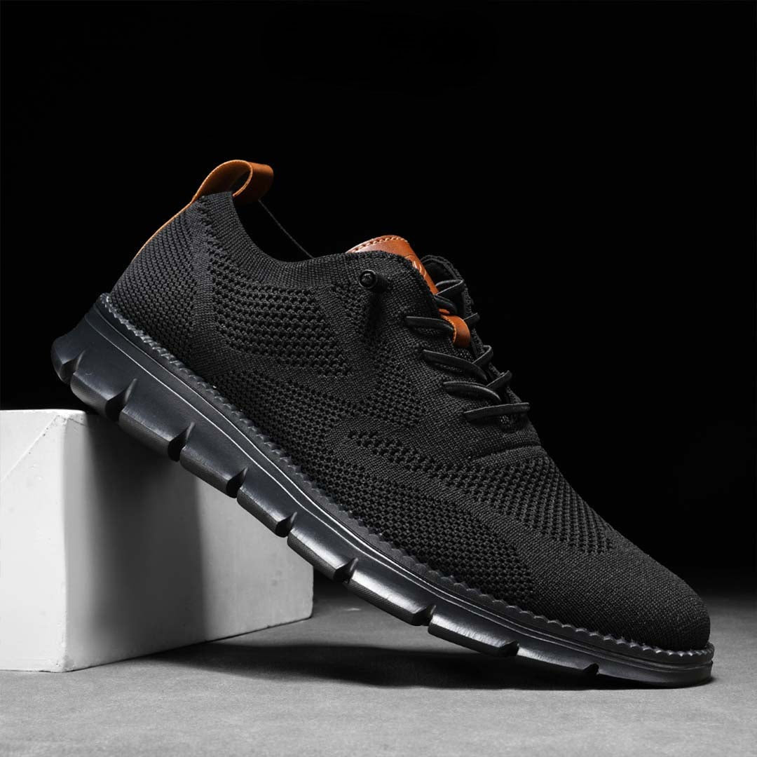 PasUrbain – Baskets Homme en Maille Confortable – Blackout – Édition limitée