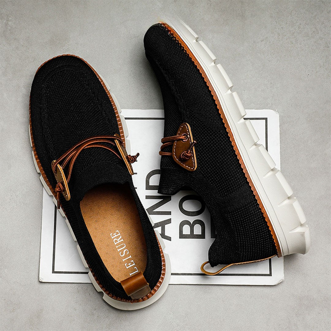 PasUrbain - Amalfi Mocassin Confort - Noir