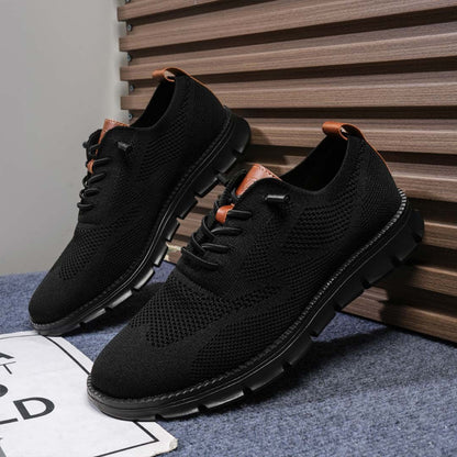 PasUrbain – Baskets Homme en Maille Confortable – Blackout – Édition limitée