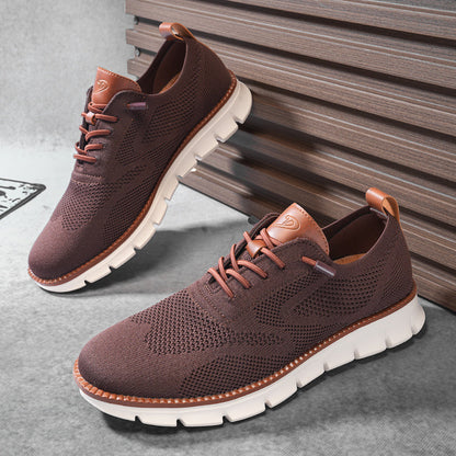 PasUrbain – Baskets Homme en Maille Confortable – Maroon – Édition limitée