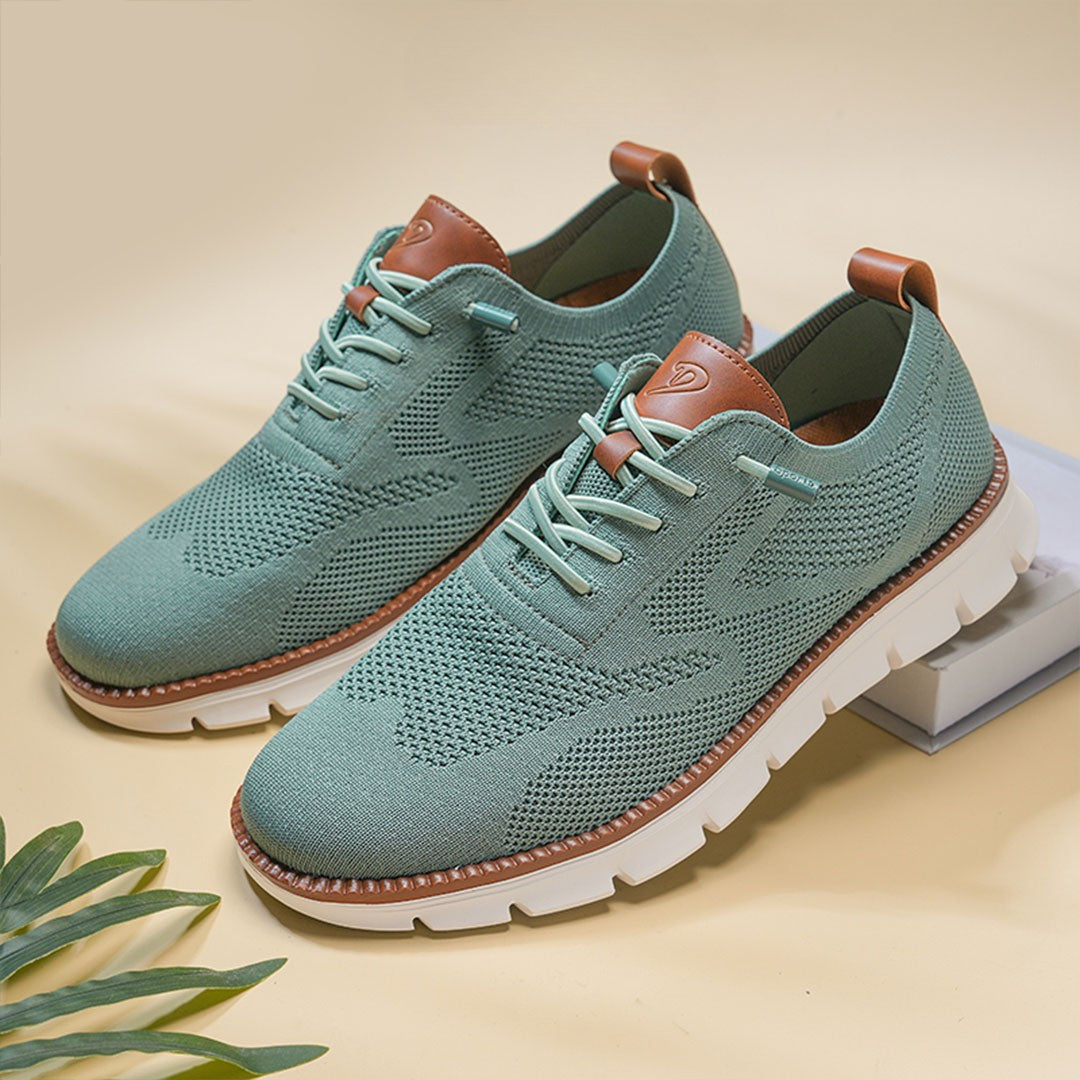 PasUrbain – Baskets Homme en Maille Confortable – Turquoise – Édition limitée