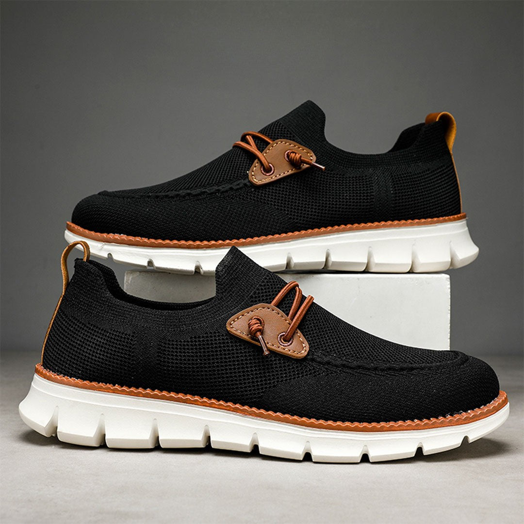 PasUrbain - Amalfi Mocassin Confort - Noir